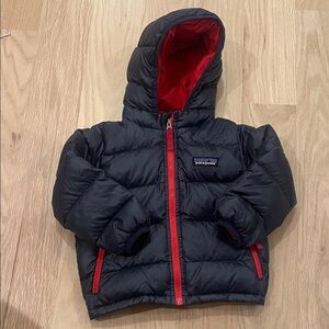 Patagonia Black Jacket with Red Accents